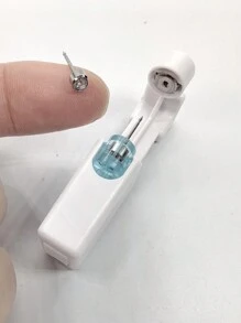 4pcs/Set Disposable Easy To Use Nose & Ear Piercing Gun Kit, Fashionable Body Jewelry Gift For Men And Women - White - View 4