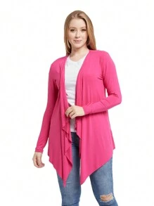 Women Coats - 玫紅色 - 查看 1