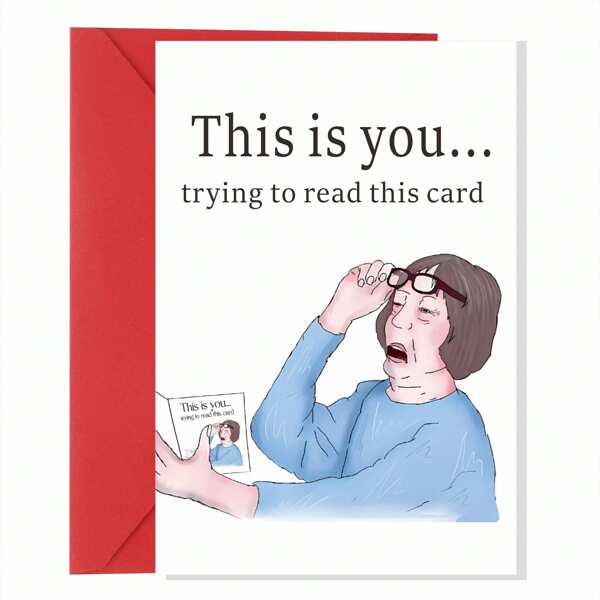 Fun Greeting Card/Sister Card/For Him Or Her/Creative Card/Love Card/Just Because Card/Funny Valentine's Card With Envelope,Christmas
