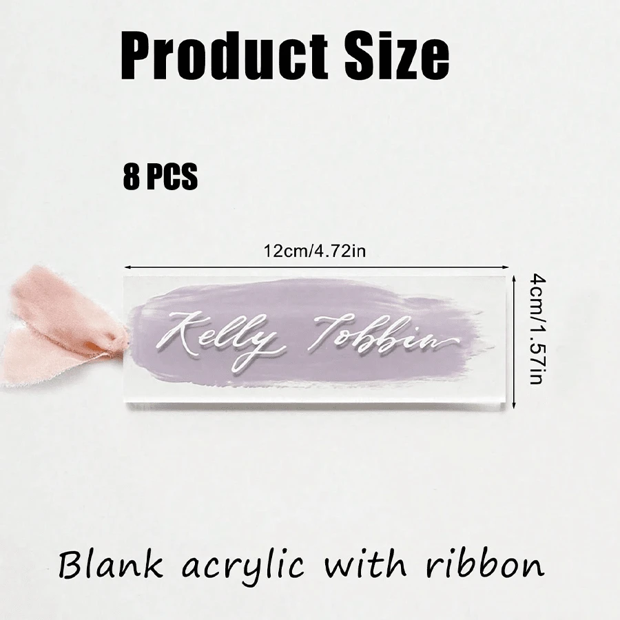 80 Marque-Places Acrylique Hexagonaux Transparents – Vierges, Réutilisables, Pour Mariages, Fêtes & Événements