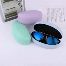 1 件耐用皮革便携式太阳镜盒，简约时尚，男女皆宜 - 多色 - 查看 6