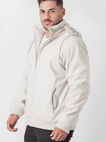 Men Jackets & Coats - 米色 - 查看 3