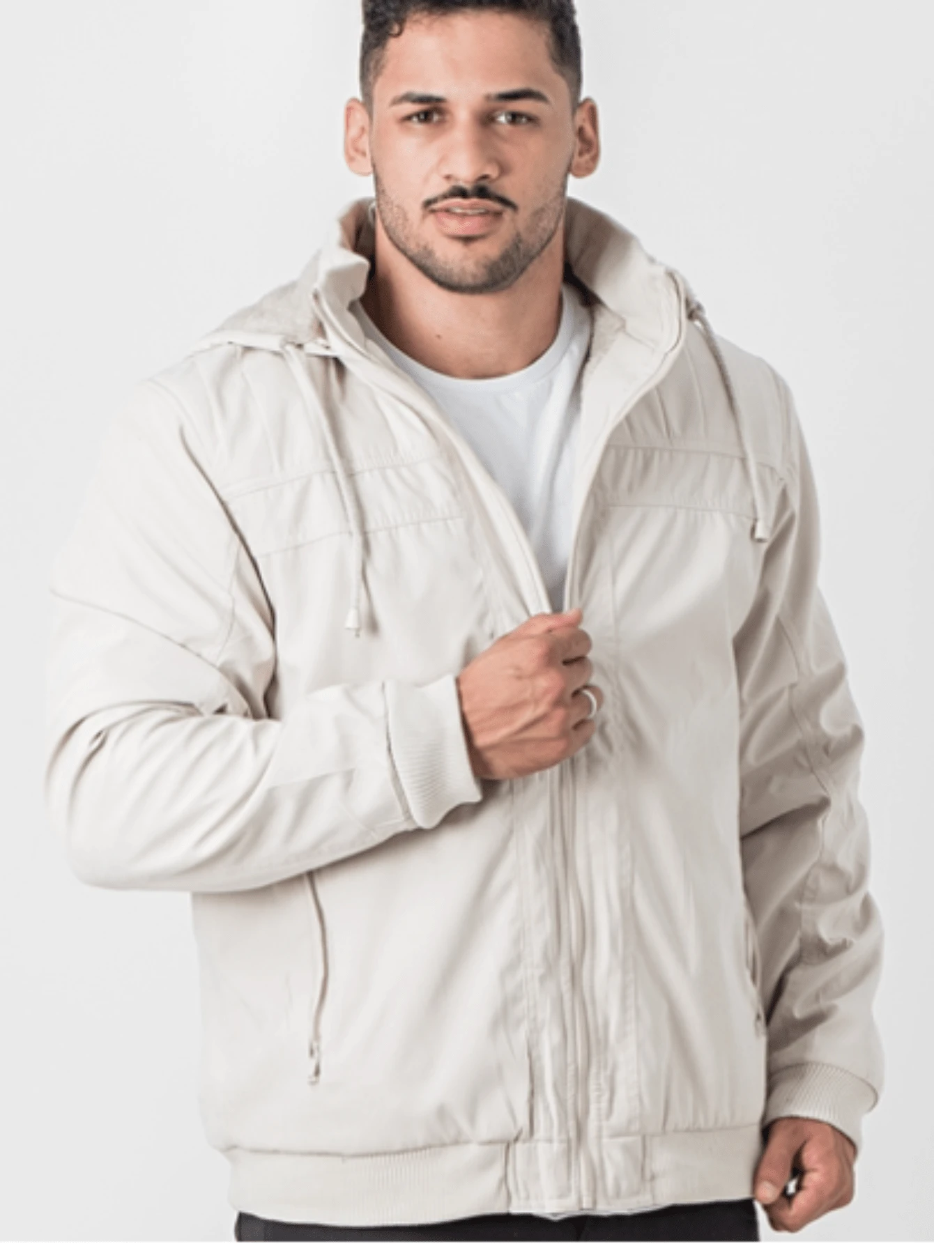 Men Jackets & Coats - 米色 - 查看 1