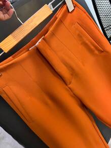 Women Pants - Brown - View 2