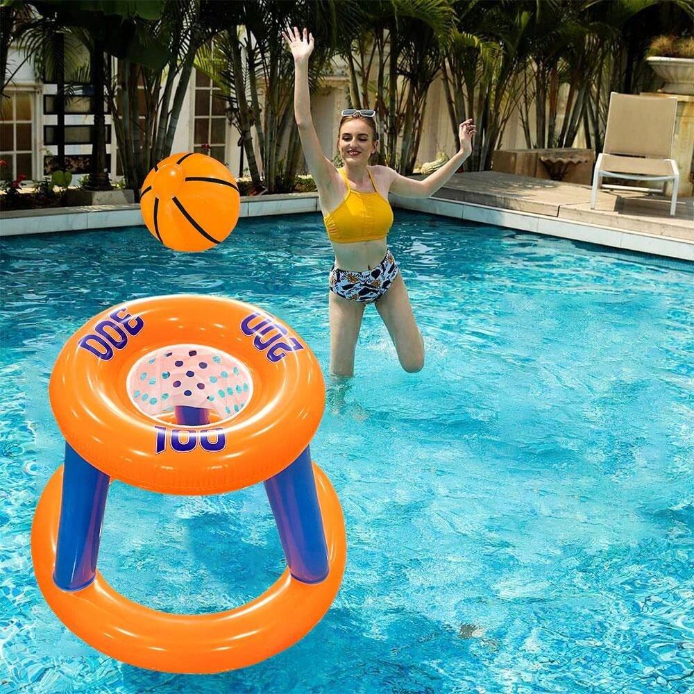 1pc Inflatable Water Basketball Hoop And 1pc Inflatable Basketball ...