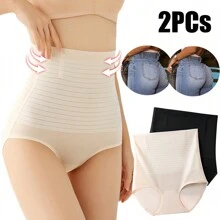 2pcs Panty Faja Invisible Calzón Levanta Cola Tipo Colombiana - Multicolor - Ver 1
