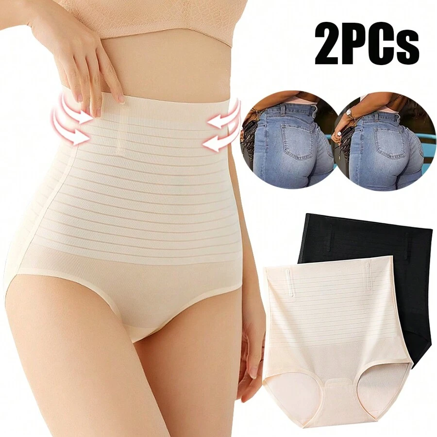2pcs Panty Faja Invisible Calzón Levanta Cola Tipo Colombiana - Multicolor - Ver 1