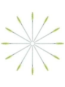 50/100PCS Disposable Eyelash Brush, Mascara Wands Makeup Brushes Applicators Kits For Eyelash Extensions And Eyebrow Brush With Container