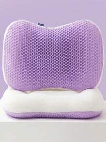 1Pc TPE Pectin Gối mùa hè tạo cảm giác mát lạnh,Sử dụng gối ngủ tổ ong,Gối mềm mại, thoáng khí bảo vệ đốt sống cổ,Hỗ trợ giấc ngủ & Hỗ trợ tốt, Bộ đồ giường - Màu tím - Xem 1