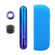 3-in-1-Set Stiftaufsatz Ring + Seitenabdeckung + Silikonhülle als Ersatzzubehör für IQOS ILUMA, Abdeckung, Haarzubehör, Raucher-Zubehör, zum Gebrauch von Verdampfern, Zigarettenaufbewahrung, Raucher-Verdampfer