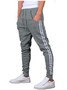 Men Sweatpants - Grey - View 1
