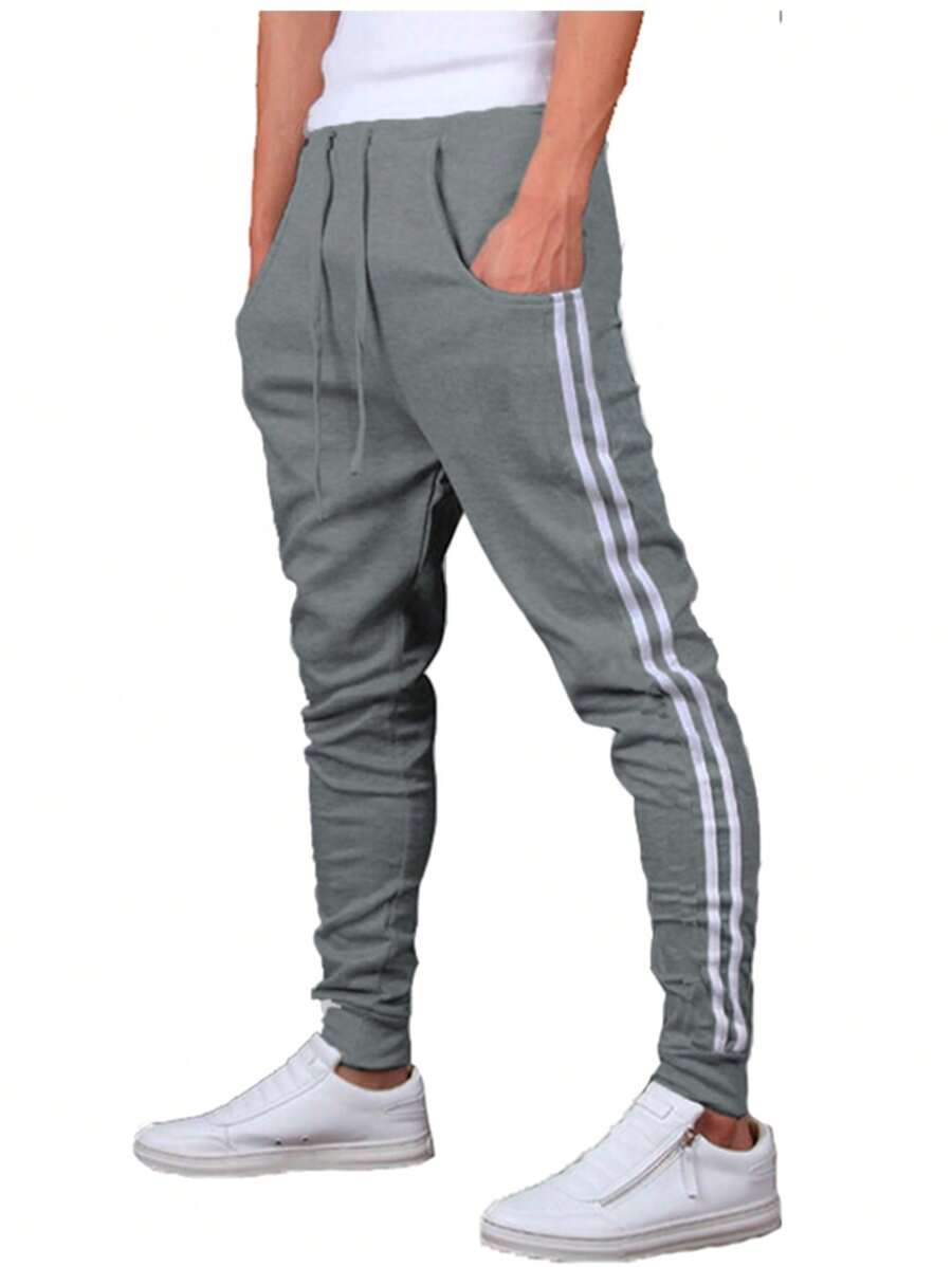 Men Sweatpants - Grey - View 1