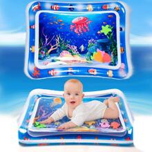 1 pièce Tapis de jeu gonflable en forme de dauphin, tapis d'eau épaissi, tapis de jeu pour bébé, tapis de jeu, tapis de bébé, aire de jeu pour bébé, jouets pour bébé, tapis de sommeil pour bébé