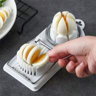 家庭用卵カッター ハードボイルド卵用 タマゴスライサー 2 in 1 タマゴチョッパー/ディバイダー/ダイサー/カッター キッチンガジェット