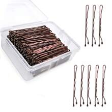 100 piezas de pasadores de pelo para mujeres, pasadores para moño para cabello grueso y fino, para todo tipo de cabello con estuche, 2 pulgadas. - Multicolor - Ver 5