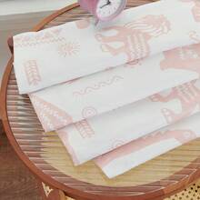 Kids Curtains Nursery Curtains For Girls Bedroom, Grey Safari Animals Curtains, Dinosaur Curtains For Boys Room Light Filtering Window Curtains Grommet Top Set 2 Panels - 粉色 - 查看 7