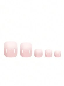 Obtenga este encantador conjunto de 24 cubiertas de uñas cortas cuadradas de color blanco con una gradación de tonos rosados con efecto de degradado, de moda y simples. Vienen con tiras de gelatina y frotamiento y brindan cobertura completa. Adecuado para fiestas, eventos de baile o uso diario. Uñas postizas - Suministros para uñas. uñas falsas uña falsa uña acrílica