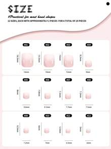 Obtenga este encantador conjunto de 24 cubiertas de uñas cortas cuadradas de color blanco con una gradación de tonos rosados con efecto de degradado, de moda y simples. Vienen con tiras de gelatina y frotamiento y brindan cobertura completa. Adecuado para fiestas, eventos de baile o uso diario. Uñas postizas - Suministros para uñas. uñas falsas uña falsa uña acrílica