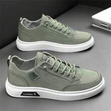 Męskie buty sportowe Wygodne, oddychające buty do biegania Nowe siatkowe codzienne buty płócienne Koreańskie modne, wszechstronne buty męskie - Wojskowa Zieleń - Zobacz 2