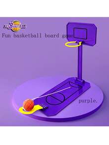 Desktop Basketball Arcade: Fun Interactive And Educational Toy! Interactive Basketball Hoop Finger Shooting Game - 2 Player Tabletop For Kids Party Fun - Multicolor - View 12