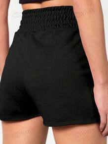 Women Shorts - 黑色 - 查看 4
