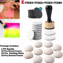 CYFUN DESIGN 3/10/16/20/13/53/43/33pcs Ink Mixing Sponge Tools