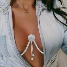 Fashion Women's Jewelry Personalized Fashion Rhinestone Chest Chain Luxurious Rhinestones Chest Support Sexy Body Chain - Multicolor - View 2