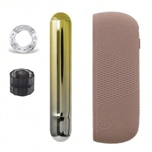 3-in-1-Set Stiftaufsatz Ring + Seitenabdeckung + Silikonhülle als Ersatzzubehör für IQOS ILUMA, Abdeckung, Haarzubehör, Raucher-Zubehör, zum Gebrauch von Verdampfern, Zigarettenaufbewahrung, Raucher-Verdampfer