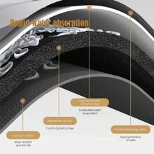 1pc Bathroom Non-Slip Carpet, Bathroom Non-Slip Absorbent Stain Free Quick Drying Bathroom Floor Mat, Long Thin Bath Rug, Fit Under Door Rubber Bath Mat, Shower Rug , Bathroom Decor , Bathroom Decorations Outdoor Rug Door Mat Fall Decor Bathroom Accessories Back To School Entryway Decor