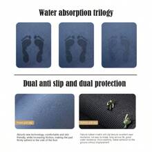 1pc Bathroom Non-Slip Carpet, Bathroom Non-Slip Absorbent Stain Free Quick Drying Bathroom Floor Mat, Long Thin Bath Rug, Fit Under Door Rubber Bath Mat, Shower Rug , Bathroom Decor , Bathroom Decorations Outdoor Rug Door Mat Fall Decor Bathroom Accessories Back To School Entryway Decor