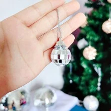 1 cái, 0,79 inch /2,36 inch/3,93 inch/5,9 inch/8 inch Quả cầu treo tiệc bằng bạc thú vị và thú vị-Quả bóng trang trí tiệc lớn, thiết kế tiệc và trang trí bánh - Bạc - Xem 11