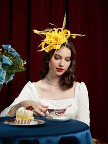 1 chiếc mũ nhiều màu thập niên 1920 dành cho nữ, mũ Fascinator, mũ tiệc trà Fascinator dành cho nữ, mũ Kentucky Derby dành cho phụ nữ vào dịp Giáng sinh - Nhiều màu - Xem 9