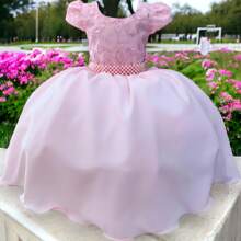 Luxury Pink Children's Dress Graduation Party Wedding 4 To 16 - 淺粉色 - 查看 1