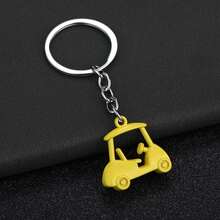 Creative 3D Stereo Golf Cart Keychain Replica Hanging Ornament - Golf Keychain - View 7