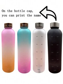 Chai Nước Nhựa Dung Tích Lớn Chai Thể Thao Xe Cup Leo Cup Có Thể Tùy Chỉnh 970Ml Một Gói - Nhiều màu - Xem 1