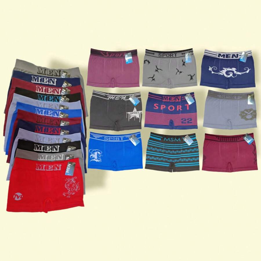 Paquete de 12 boxer CABALLERO MELISSA SHOP - Multicolor - Ver 1