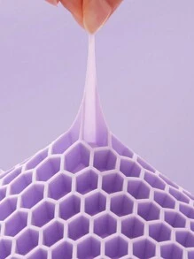 1Pc TPE Pectin Gối mùa hè tạo cảm giác mát lạnh,Sử dụng gối ngủ tổ ong,Gối mềm mại, thoáng khí bảo vệ đốt sống cổ,Hỗ trợ giấc ngủ & Hỗ trợ tốt, Bộ đồ giường - Màu tím - Xem 4