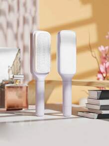 1入組坐墊式梳子，防靜電按摩梳，高效便捷，一次梳理除毛 - 彩色 - 查看 8