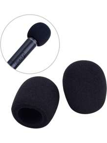 Microphone Cover - Foam Mic Covers Windscreen Suitable For Most Standard Handheld Microphone 5 PCS|2 PCS - Black - View 2