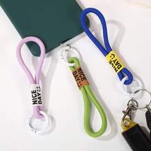 1 件男女通用韩版短款水杯带手绳手机挂绳时尚个性创意钥匙扣吊坠 - 彩色 - 查看 2