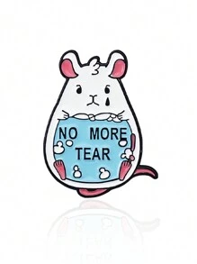 1pc Cute Animal Brooch For Children - Polar Bear Doing Yoga, Baby Crocodile Doing Sports, And Talented Hamster