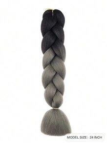 棕色辮子接發24寸1包合成耐高溫彩虹巨型辮子發麻花鉤針女發 - 彩色 - 查看 3