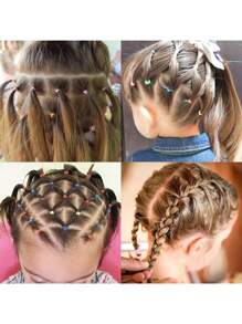 2000 CÁI Gói Túi Ziplock Cỡ Nhỏ Dây Buộc Tóc Có Độ Đàn Hồi Cao Với Lực Giữ Mạnh, Không Gây Tổn Hại Cho Tóc Trẻ Em, Dây Buộc Tóc Cao Su Dễ Thương Cho Bé Gái - Nhiều màu - Xem 4