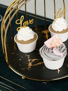 1pc Birdcage Food Display Stand Dessert Tray, Double-Layer Cake Rack Afternoon Tea Snack Shelf - Multicolor - View 9