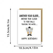 Funny Birthday Cards For Men, Humorous And Loyal Friend Cards For Brothers, Birthday Greeting Cards For Male Friends, Humorous And Funny Cards For Him - Pink - View 9