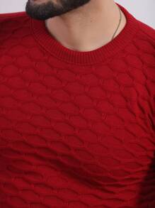 Men Sweaters - Burdeos - Ver 6