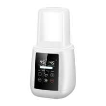 Baby Bottle Warmer, Fast Heating Multifunction Bottle Warmer, Baby Bottle Sterilizer, Breast Milk Warming Thermostat Warmer, LCD Display, Timer, Temperature Control - White - View 8