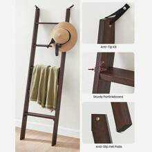 Decorative Blanket Ladder, 5-Tier Ladder Shelf, Ladder Rack For Storage And Decor