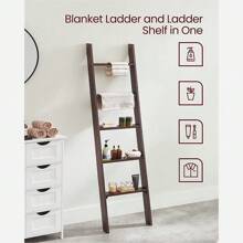 Decorative Blanket Ladder, 5-Tier Ladder Shelf, Ladder Rack For Storage And Decor