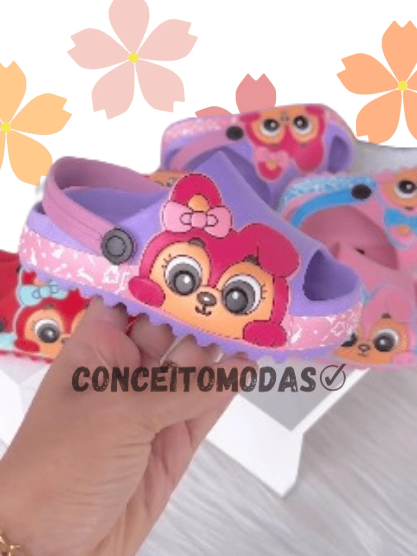 Kids Fashion Slippers - Purple - View 1
